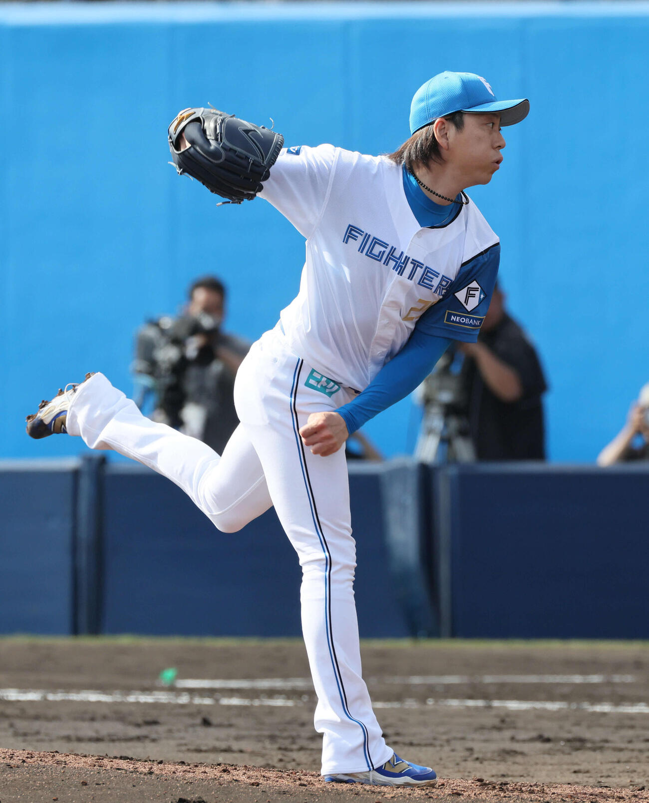 日本ハム対広島　7回表広島、日本ハム5番手の宮西（撮影・加藤孝規）