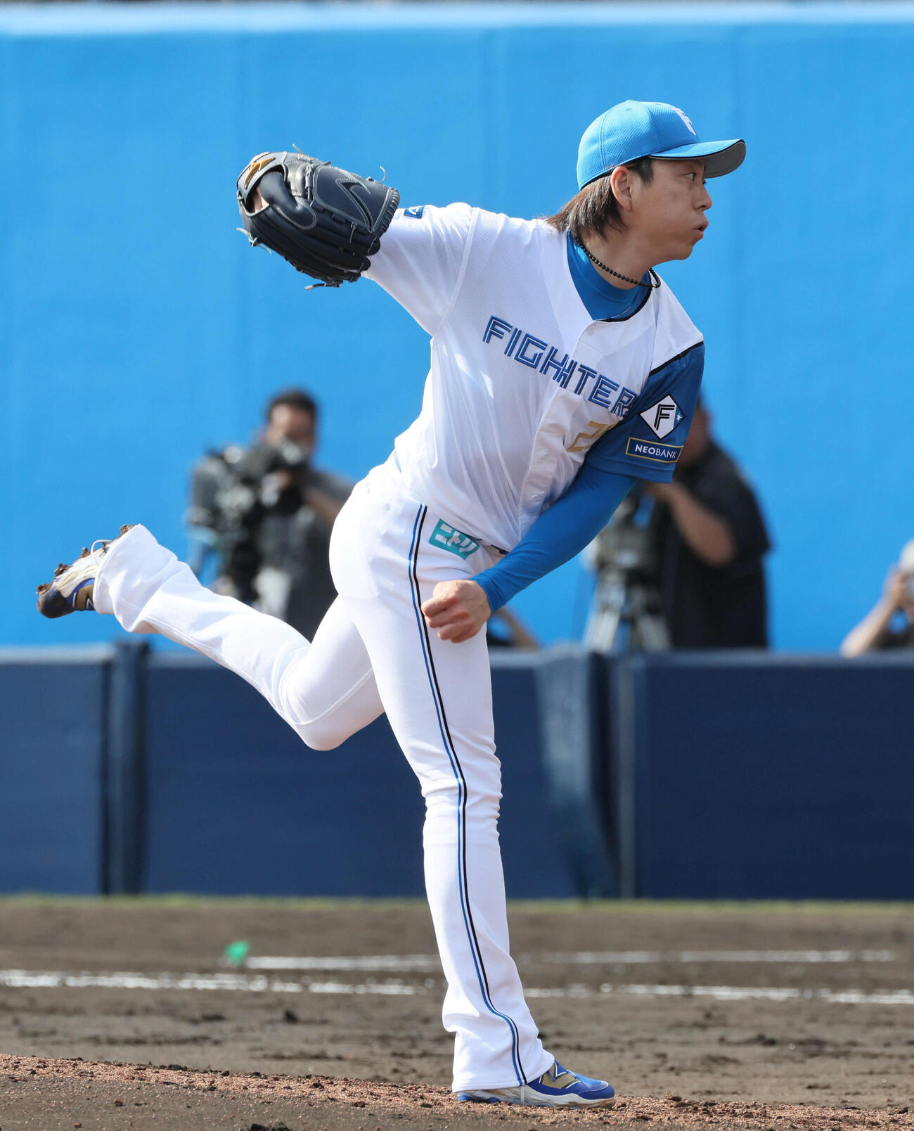 日本ハム対広島　7回表広島、日本ハム5番手の宮西（撮影・加藤孝規）
