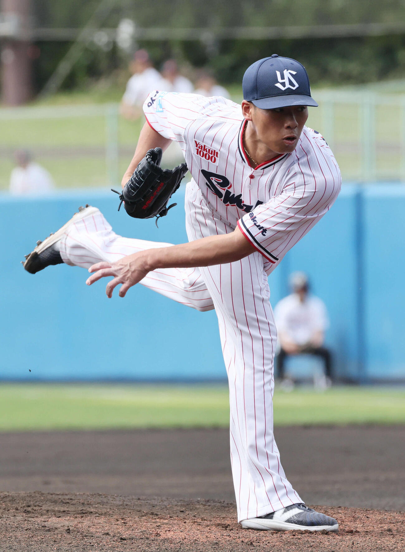 ヤクルト対広島　ヤクルト先発の山野（撮影・加藤孝規）