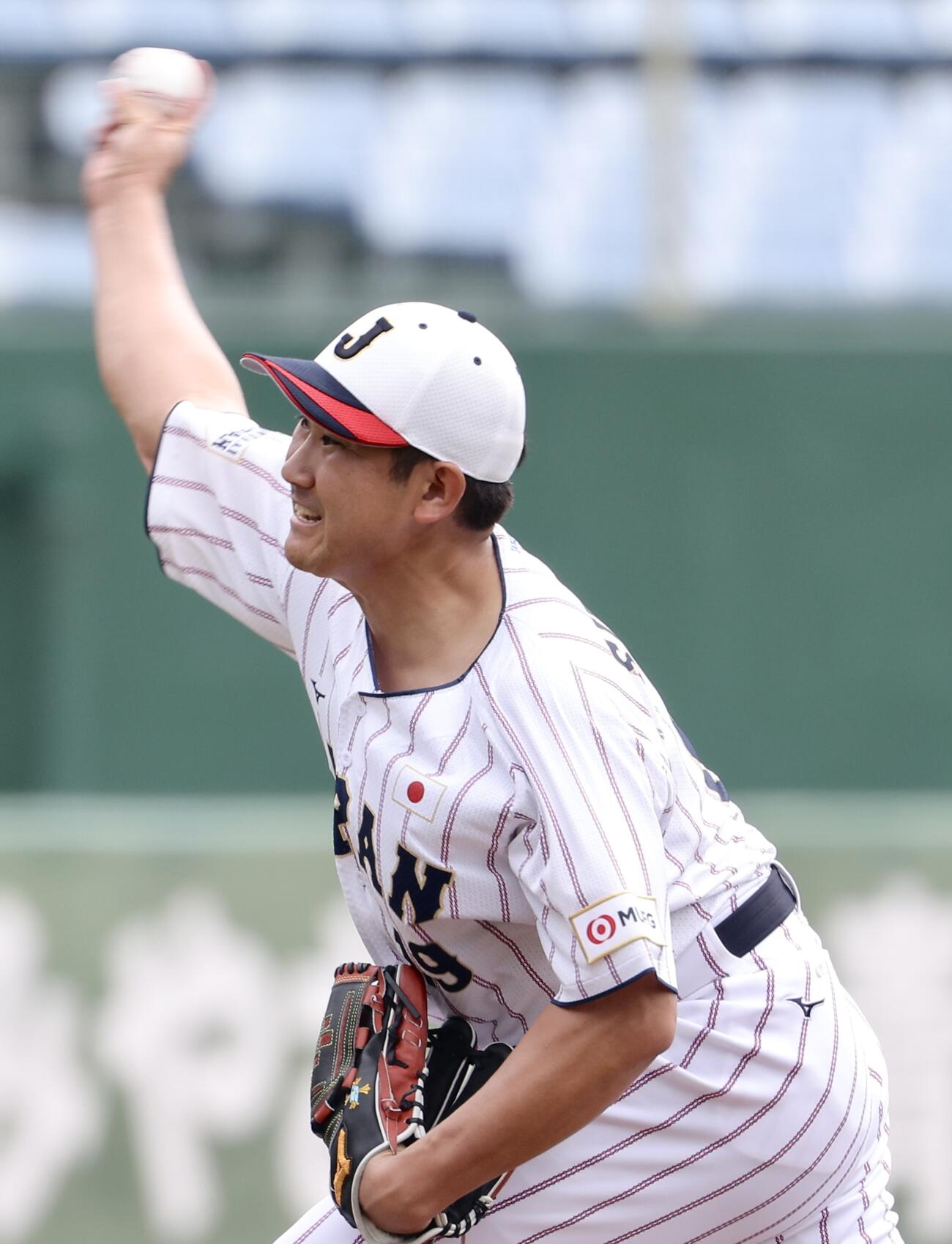 ライブBPに臨む菅野（撮影・河田真司）