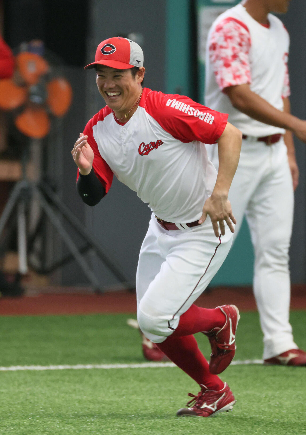 キダッシュする広島勝田（撮影・加藤孝規）