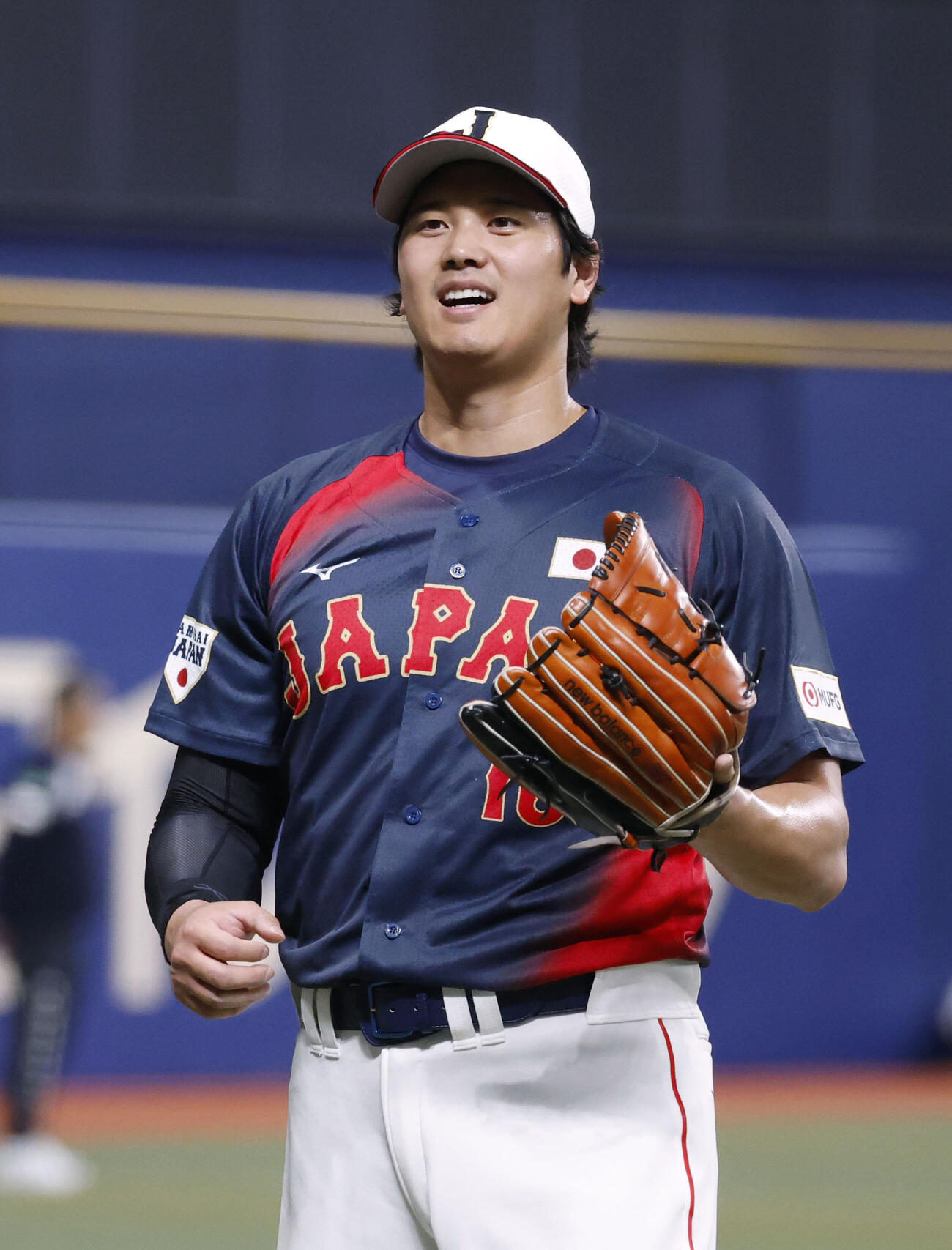 WBC日本代表に合流し、練習に参加した大谷翔平(共同)