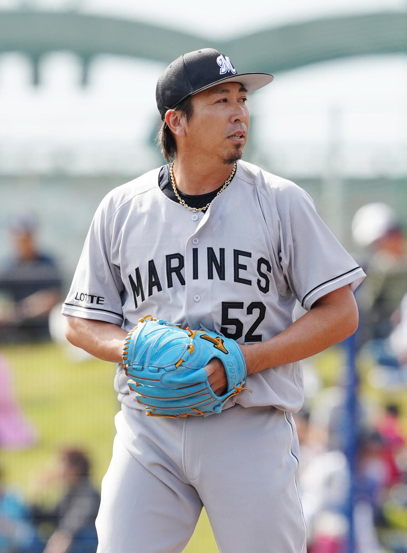 ロッテ益田直也（2026年2月撮影）