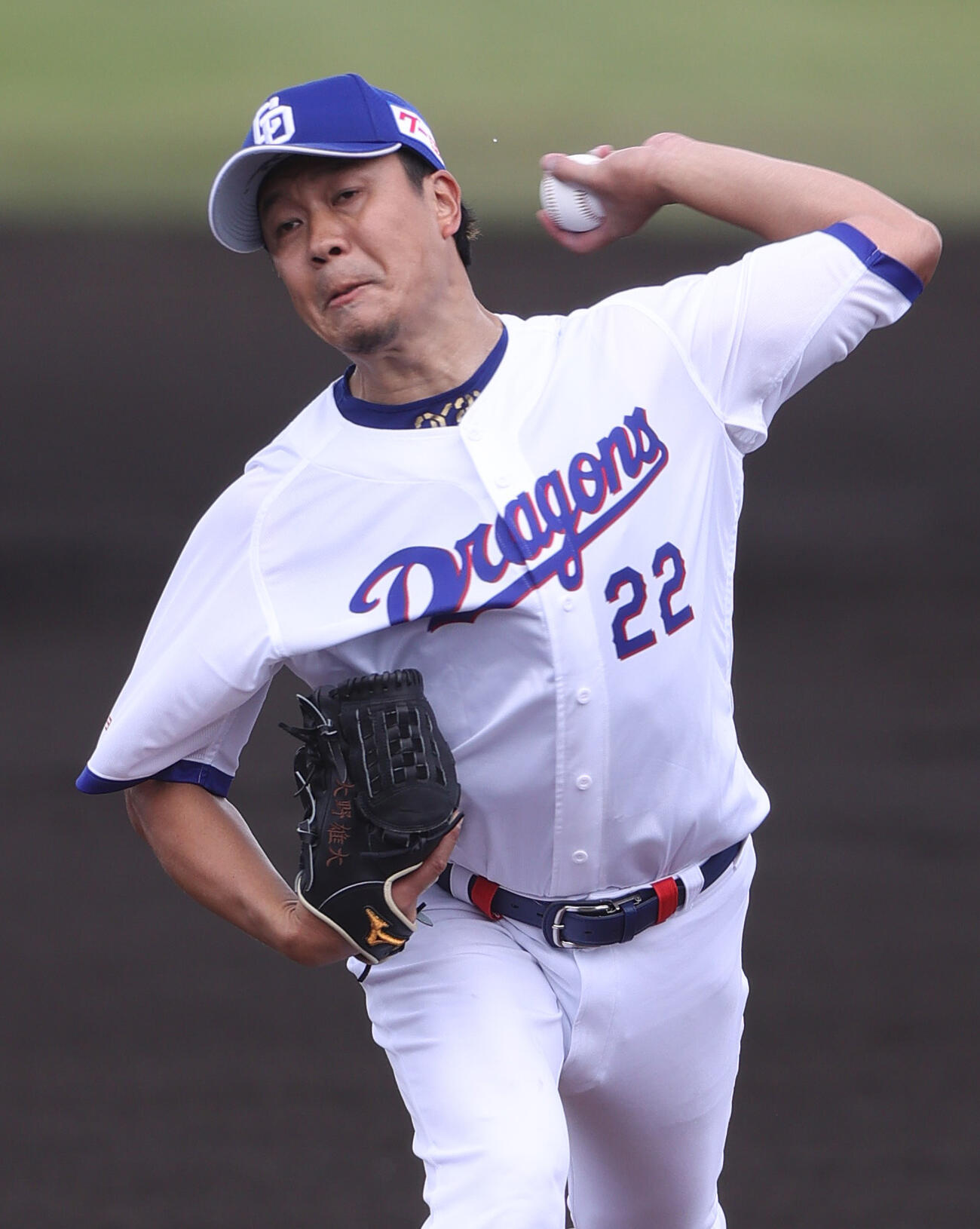 オープン戦　中日対阪神　中日先発の大野（撮影・上山淳一）
