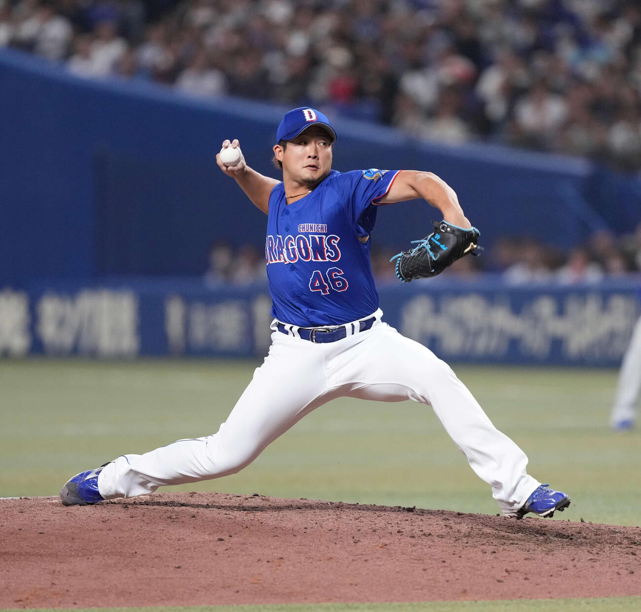 日本対中日　中日の梅野（撮影・井上学）