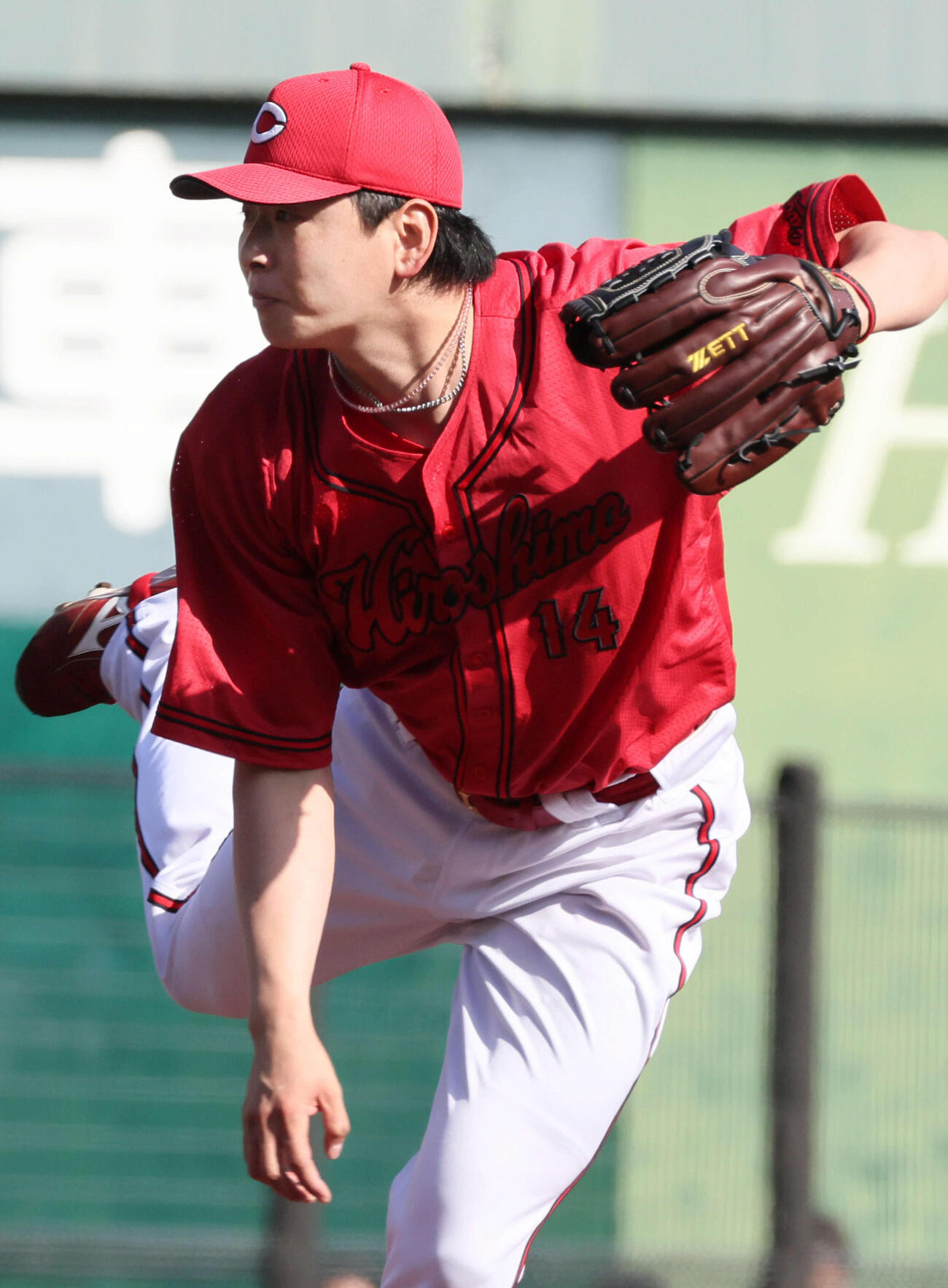 楽天対広島　6回裏楽天、広島3番手の大瀬良（撮影・加藤孝規）