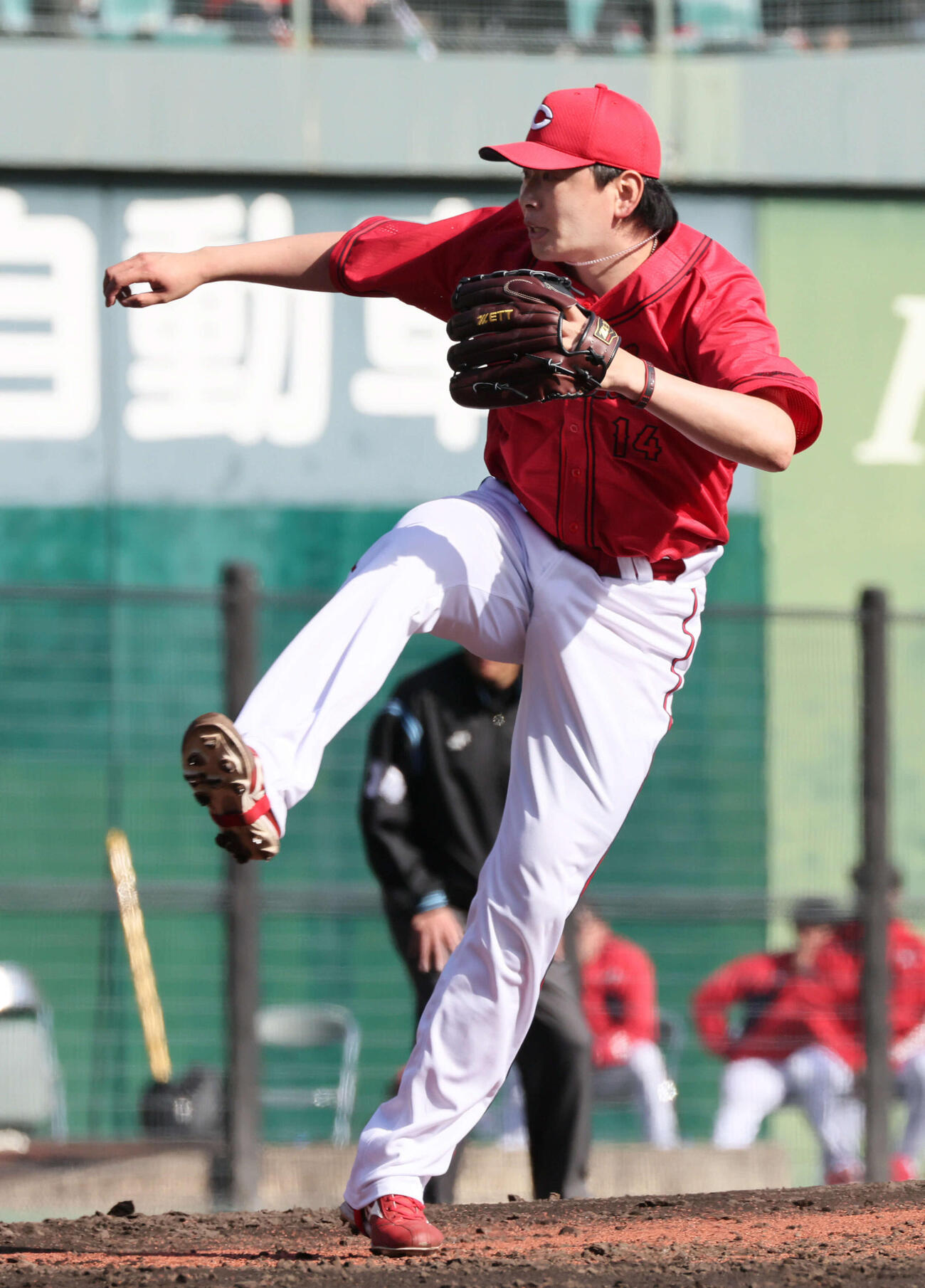 楽天対広島　6回裏楽天、広島3番手の大瀬良（撮影・加藤孝規）
