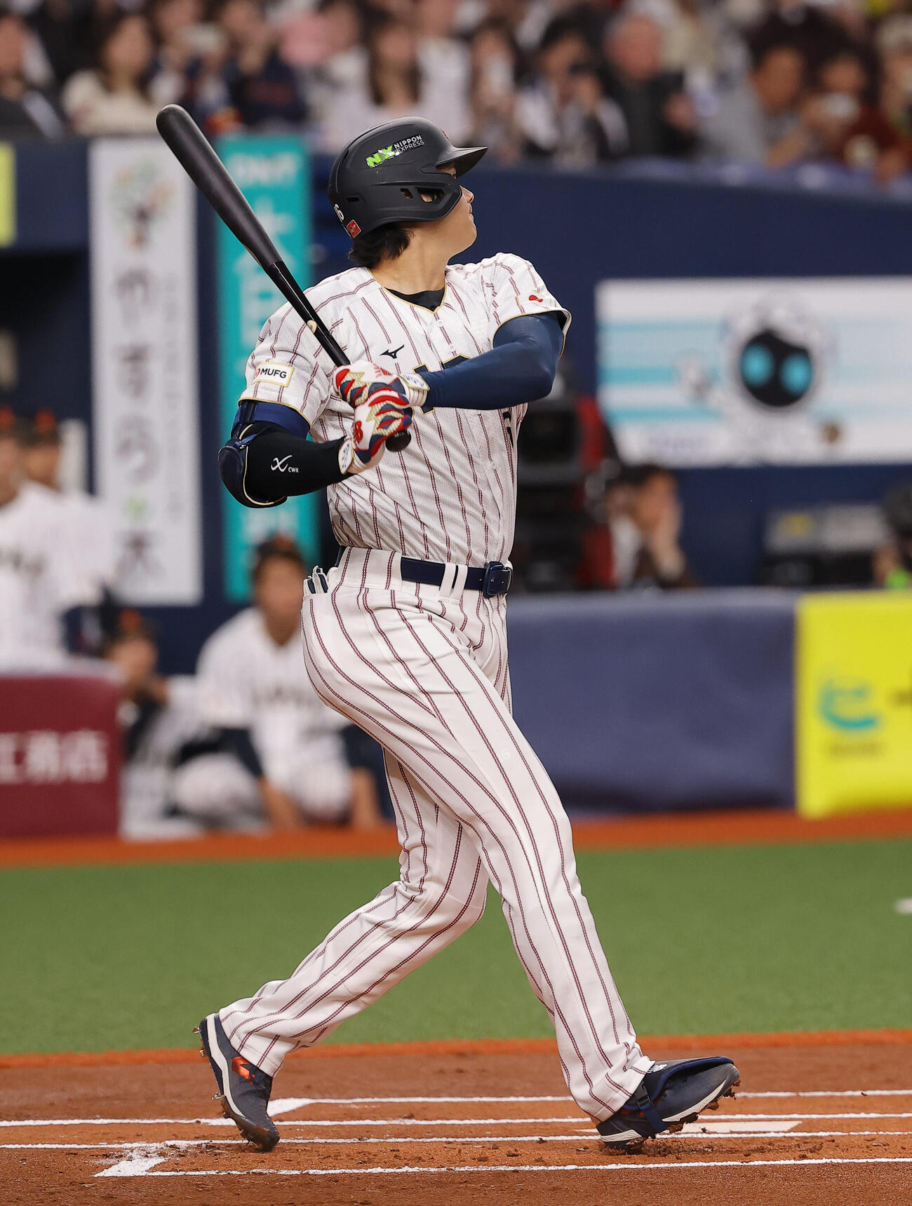 オリックス対日本　1回表日本1死、大谷は左飛に倒れる（撮影・上田博志）