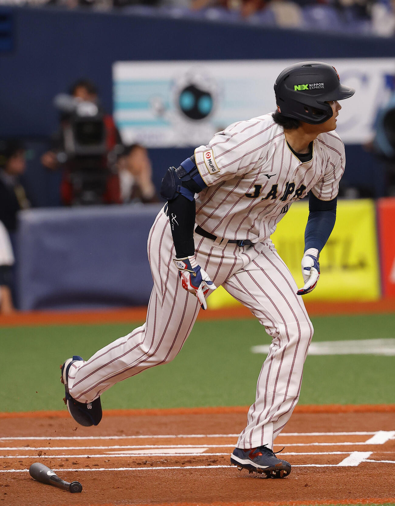 オリックス対日本　1回表日本1死、大谷は左飛に倒れる（撮影・上田博志）