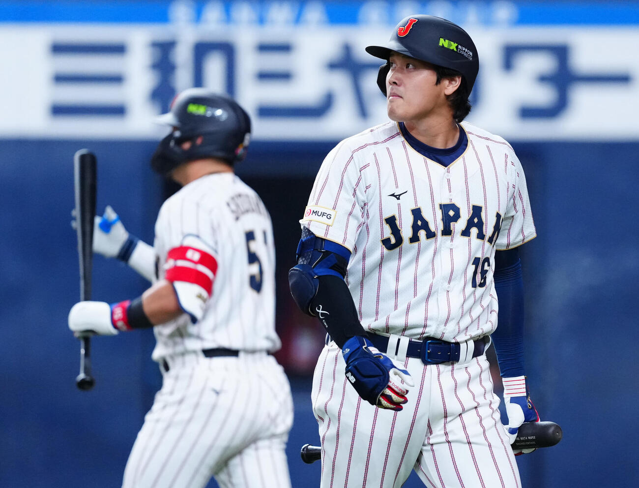 日本対オリックス　4回表日本1死、空振り三振に倒れる大谷（撮影・垰建太）