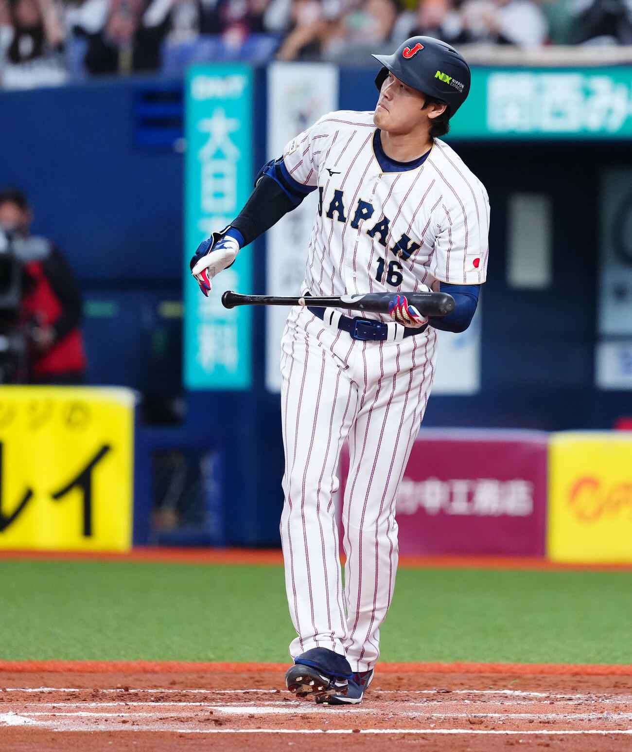 日本対オリックス　4回表日本1死、空振り三振に倒れる大谷（撮影・垰建太）