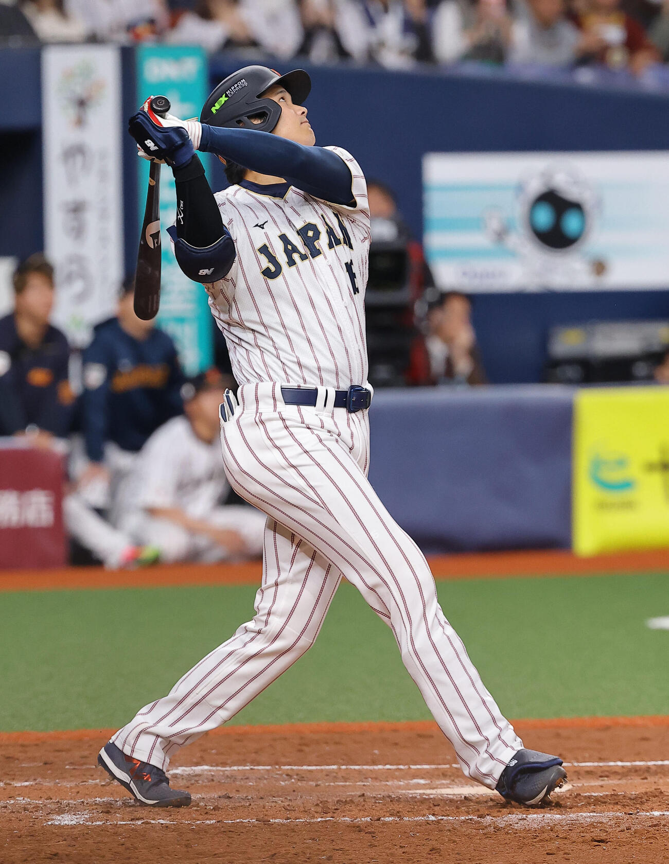 オリックス対日本　7回表日本無死、大谷は左飛に倒れる（撮影・上田博志）