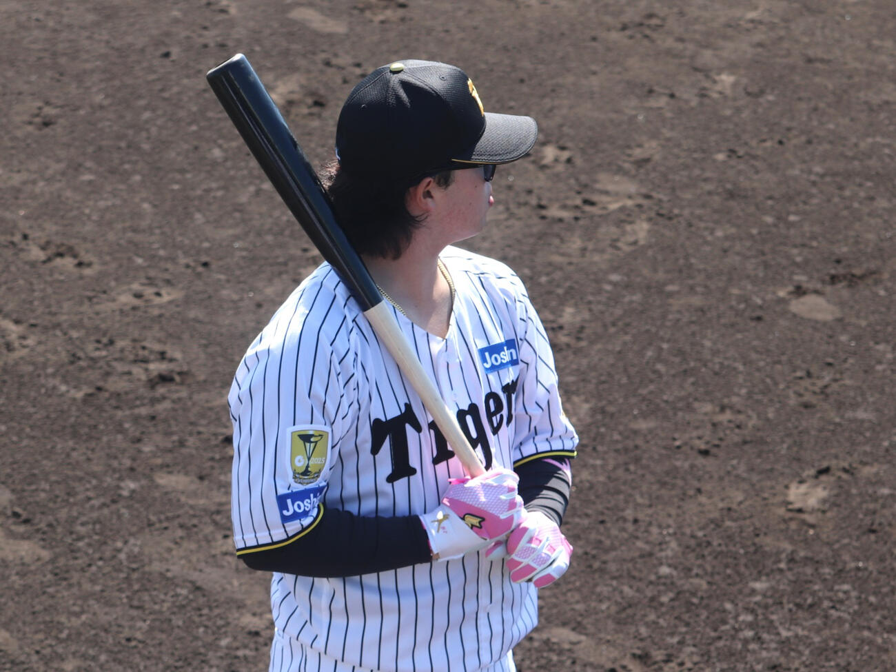 阪神浜田太貴（2026年2月14日撮影）