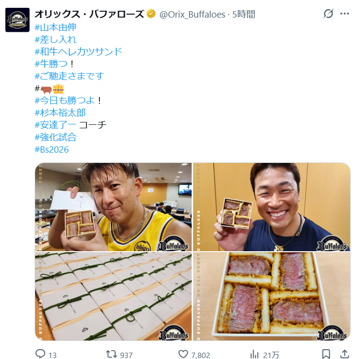 オリックスのXから