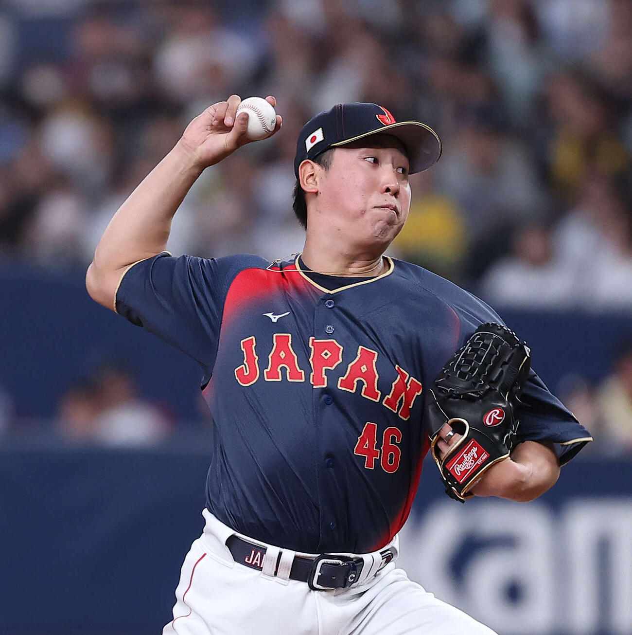 阪神対日本　6回裏、3番手で登板する藤平（撮影・河田真司）