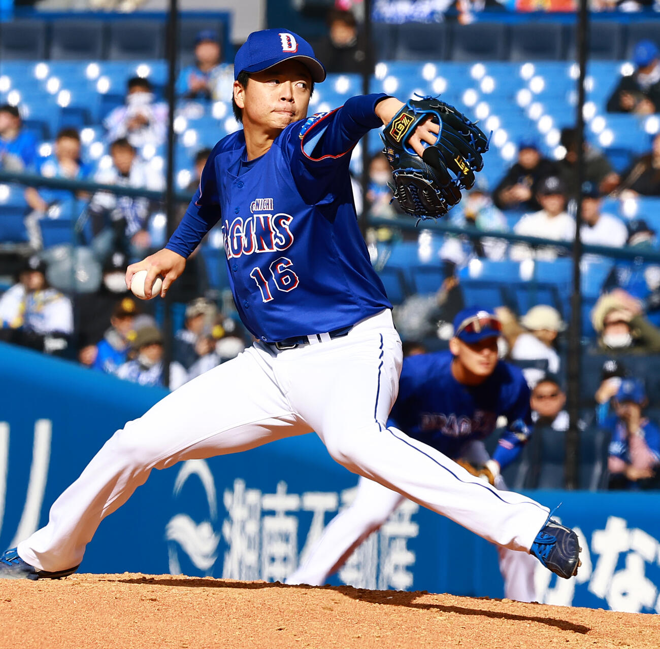 DeNA対中日　中日2番手の桜井頼之介（撮影・野上伸悟）