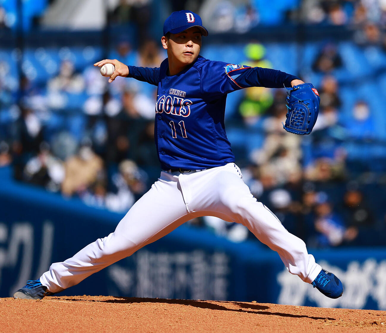 DeNA対中日　中日先発の中西（撮影・野上伸悟）