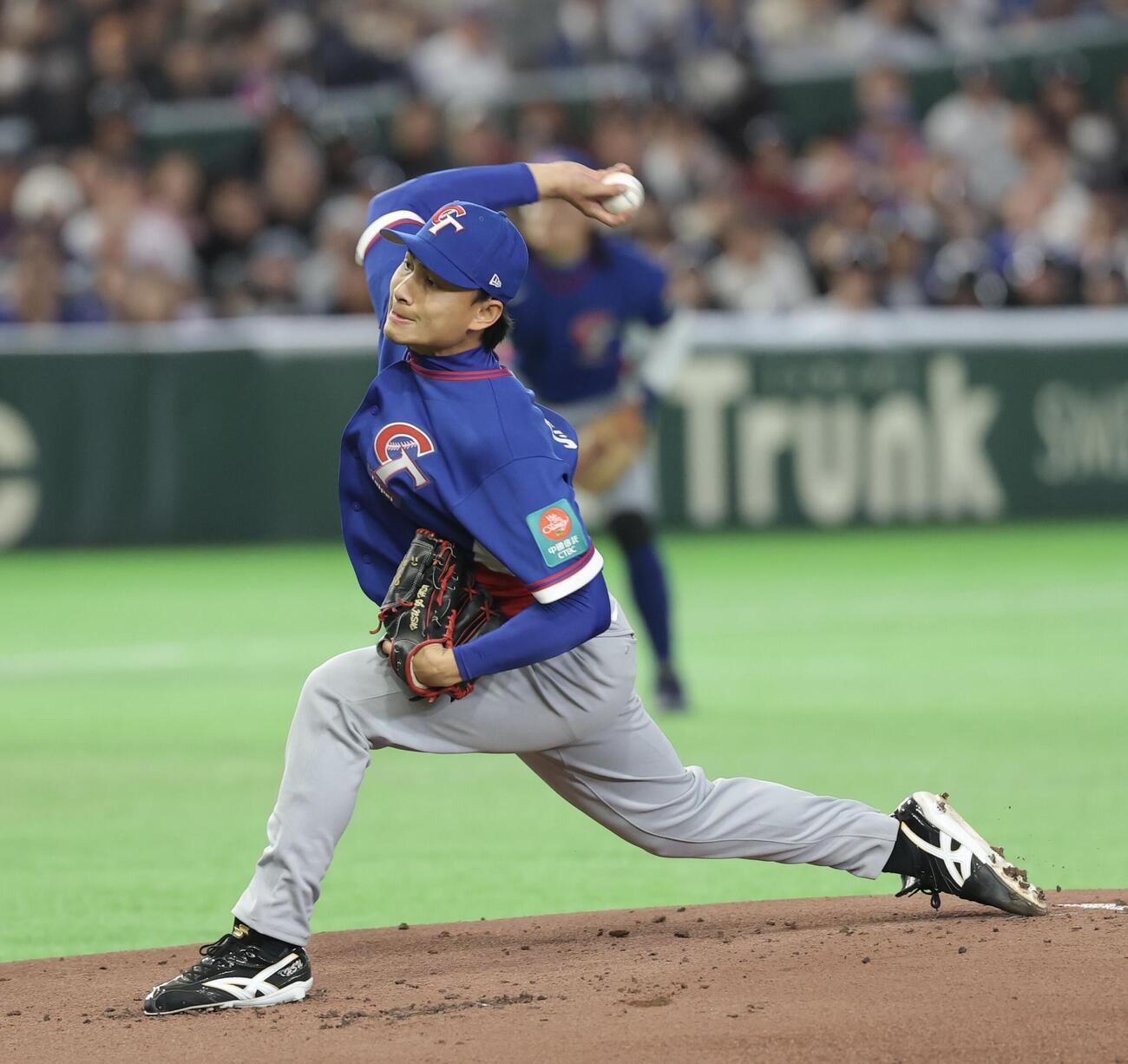 オーストラリア対台湾　台湾先発の徐若熙（撮影・河田真司）