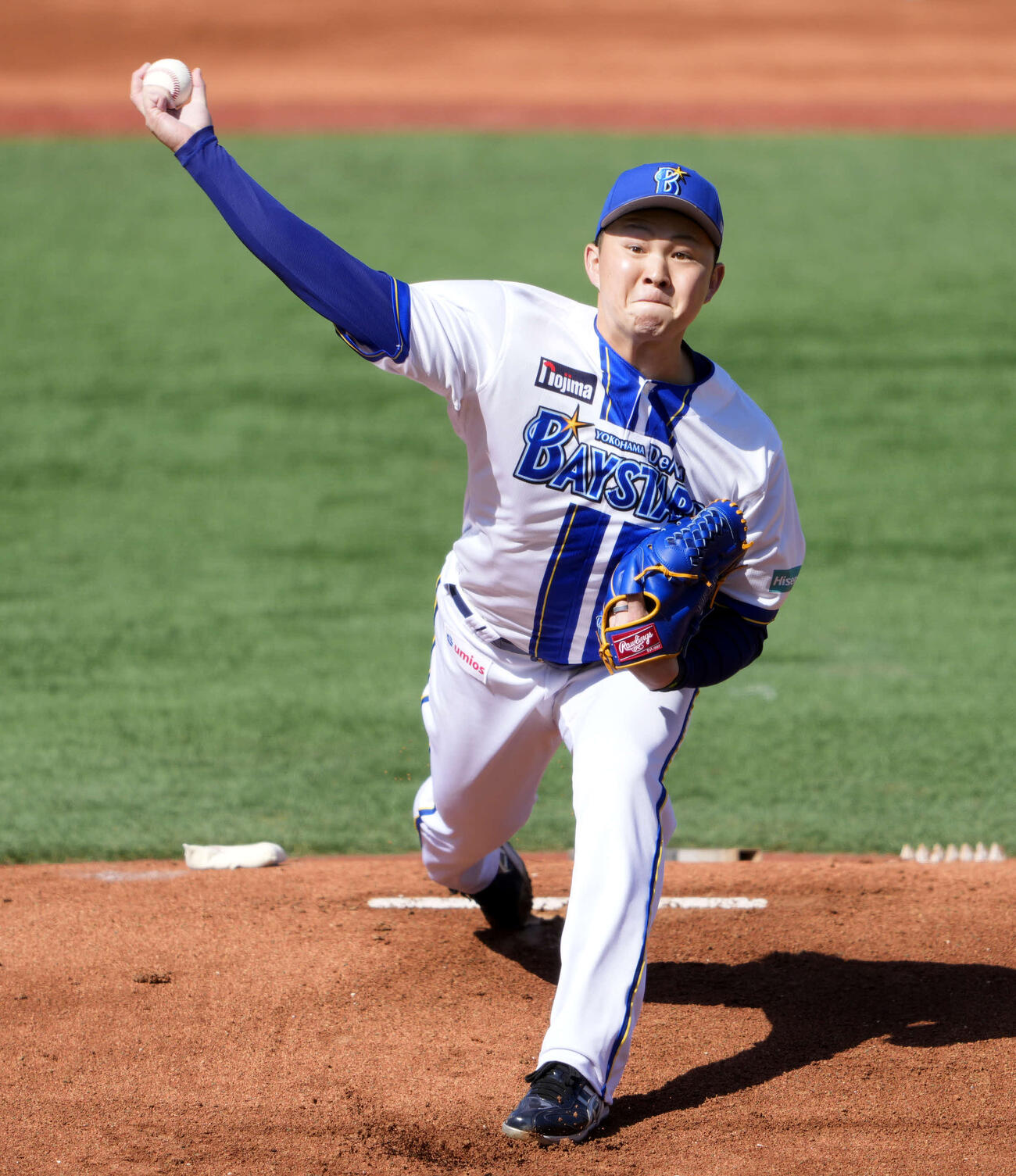 DeNA対中日　DeNA先発の竹田（撮影・小島史椰）