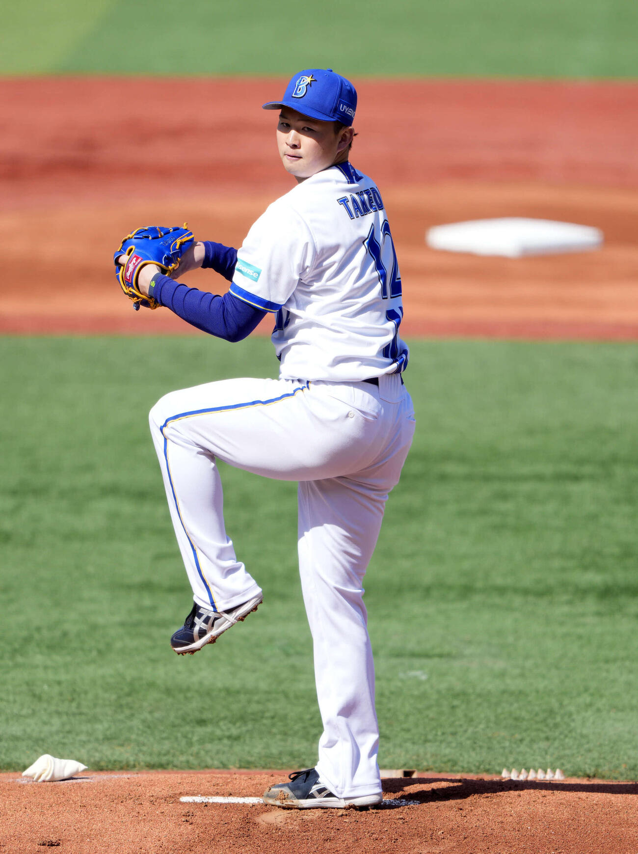 DeNA対中日　DeNA先発の竹田（撮影・小島史椰）