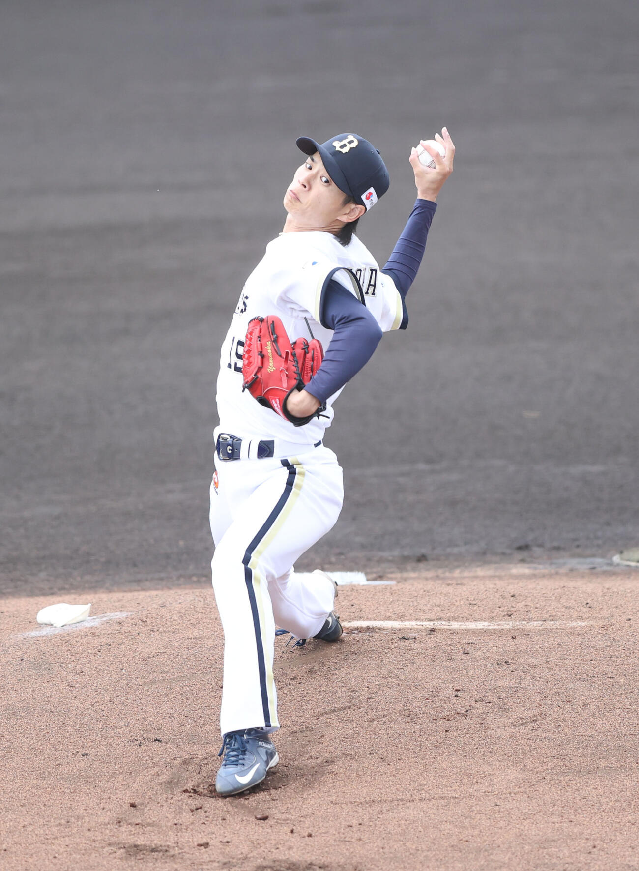 オリックス山岡泰輔（2026年2月撮影）