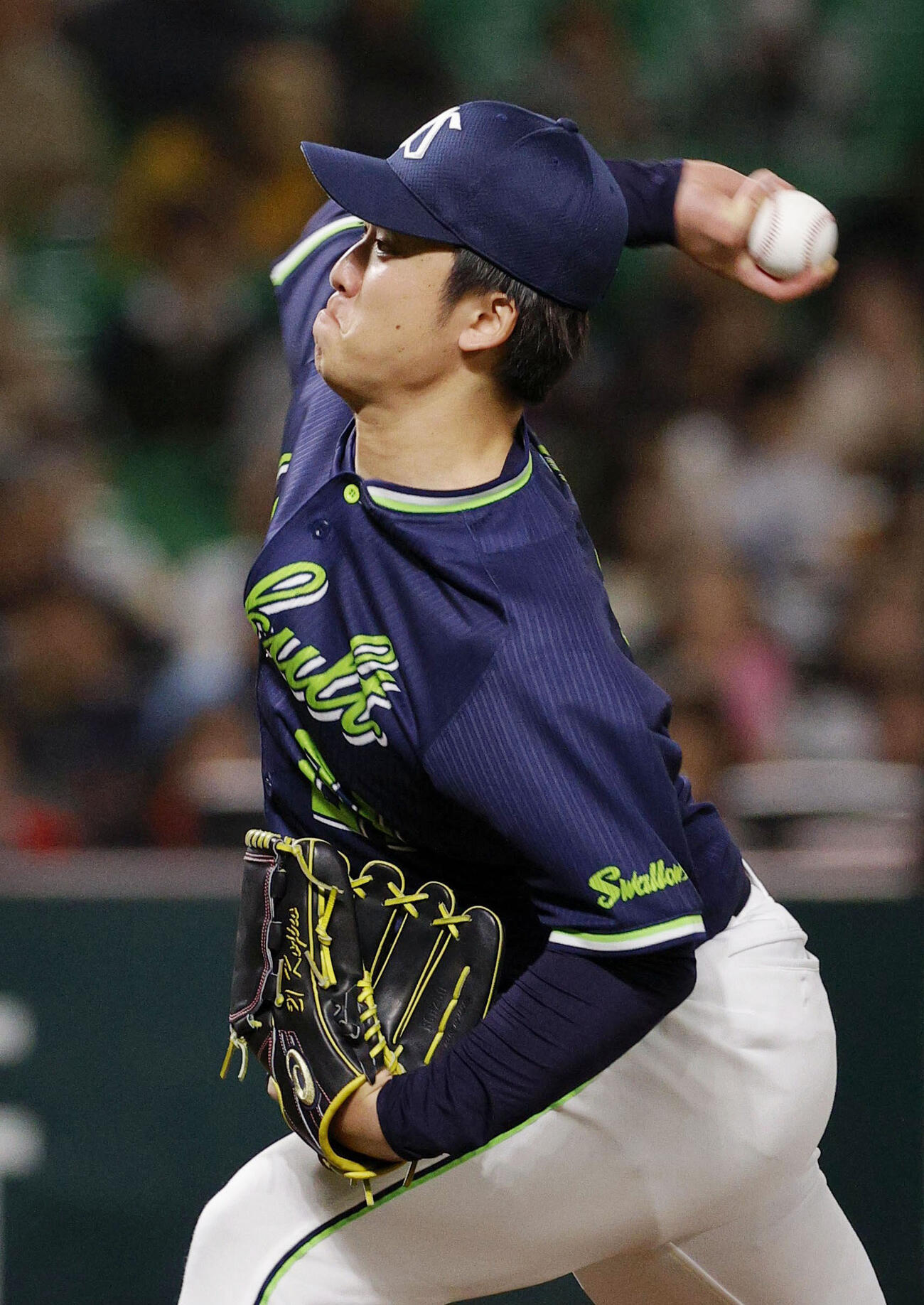 4回3失点だったヤクルト・吉村＝みずほペイペイドーム(共同)