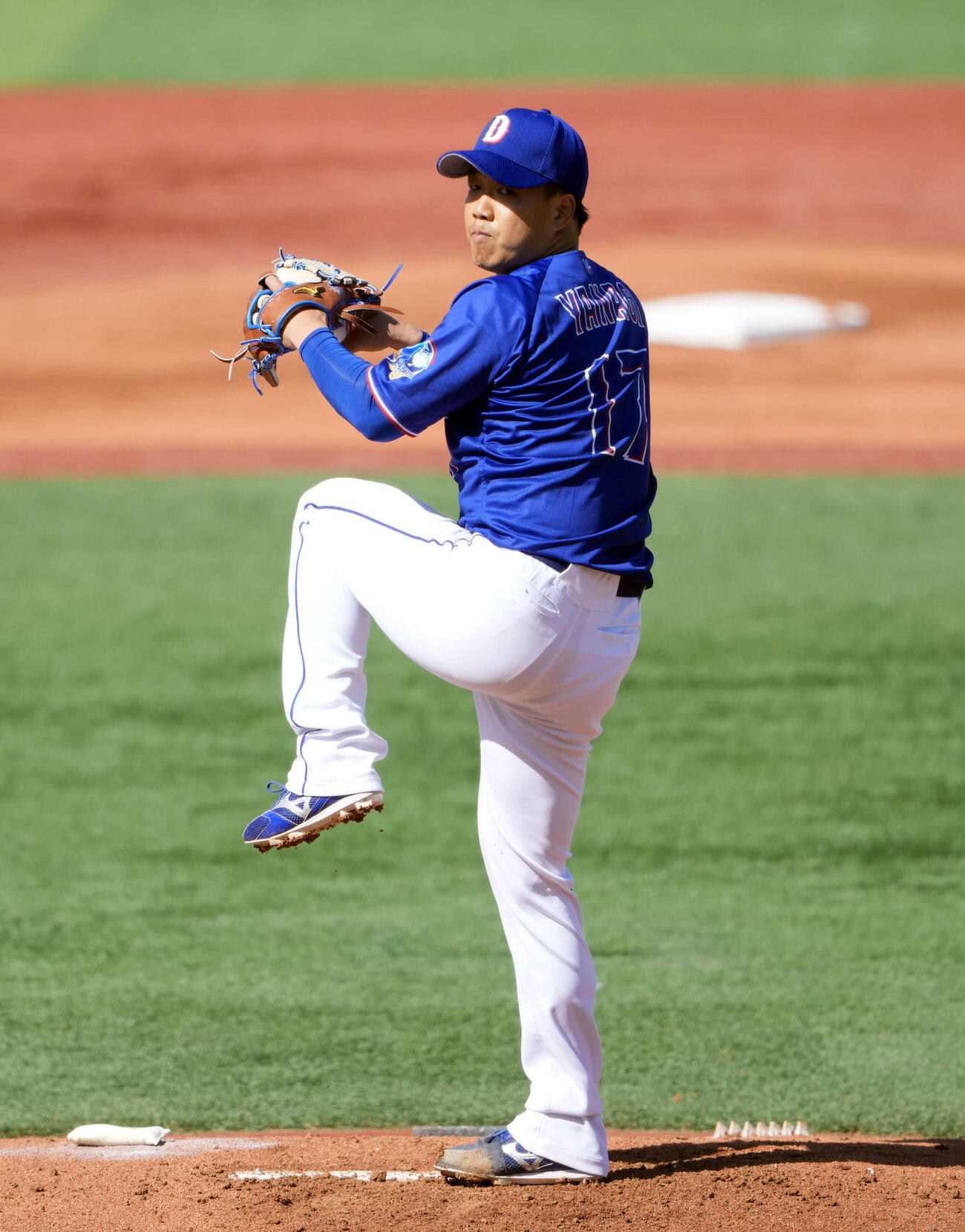 DeNA対中日　中日先発の柳（撮影・小島史椰）