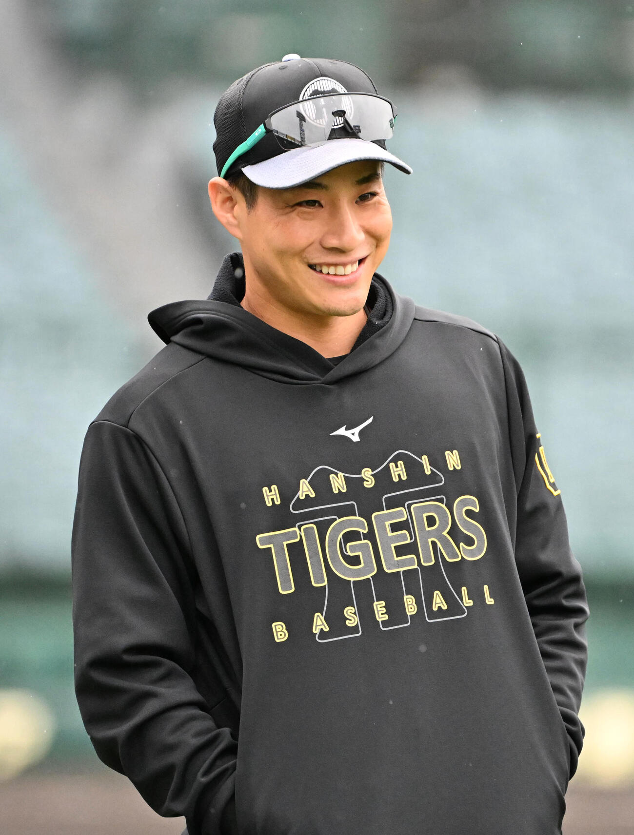 阪神木浪聖也（2025年10月22日撮影）
