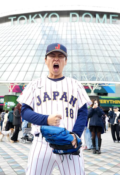 山本　由伸　侍ジャパン WBC BIG顔パネル 2026 WORLD BASEBALL CLASSIC 侍ジャパン 山本由伸 アクリルスタンド
