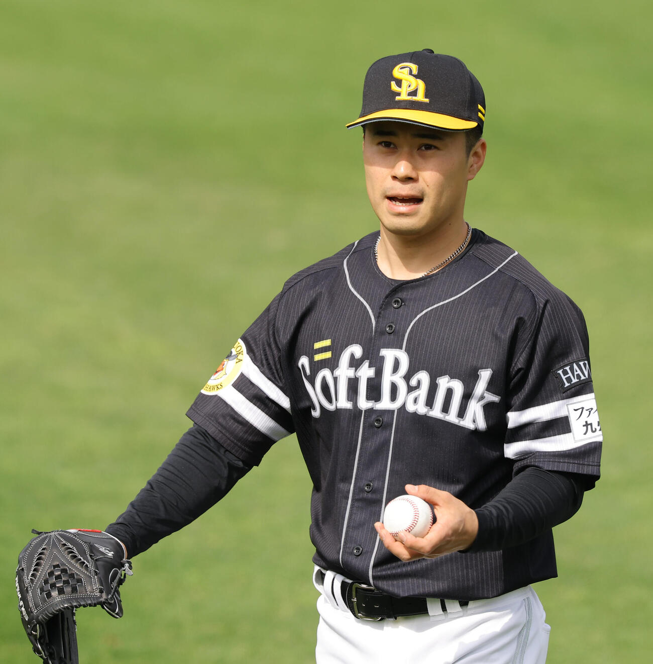 阪神対ソフトバンク　ソフトバンク先発の松本晴（撮影・上田博志）