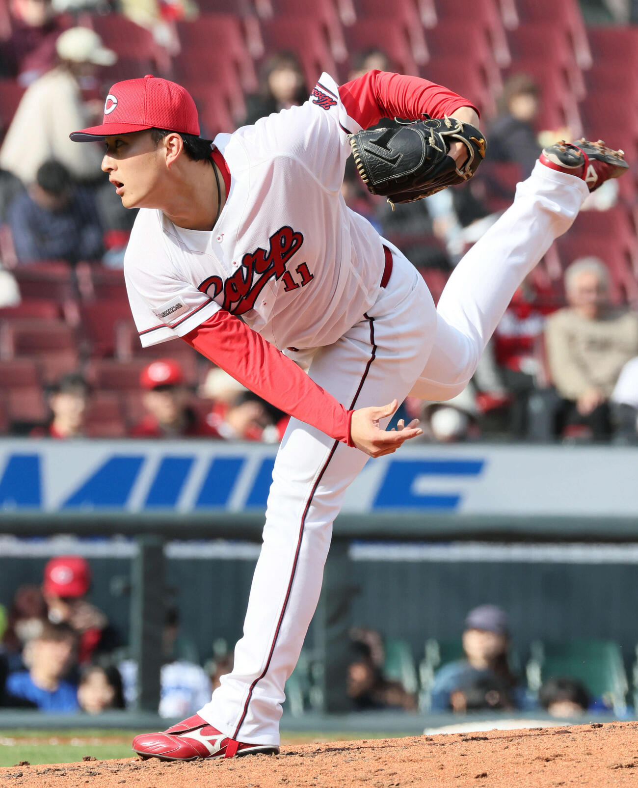 広島対中日　8回表中日、広島5番手の斉藤汰（撮影・加藤孝規）