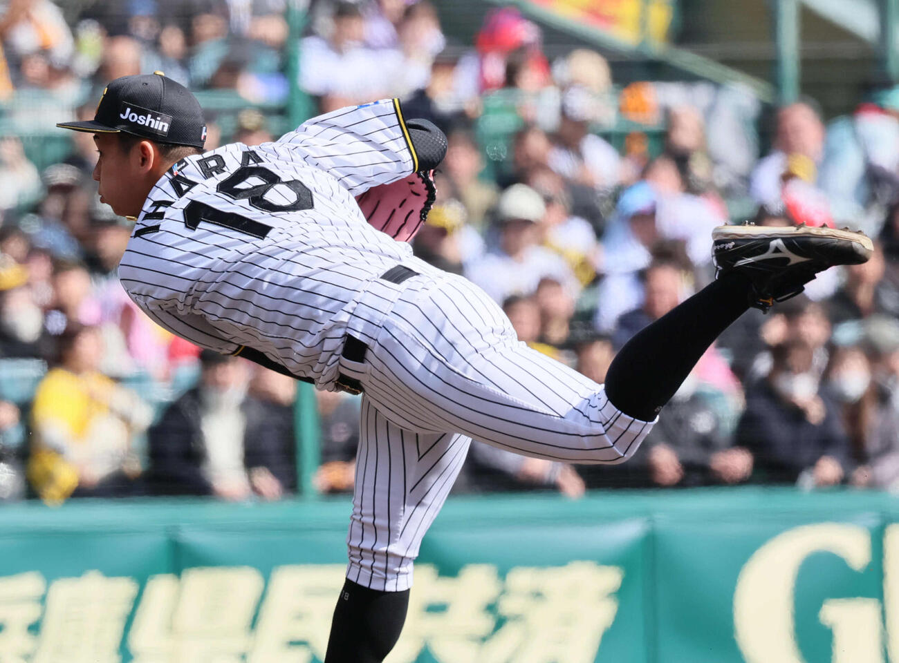 阪神対巨人　阪神先発の伊原（撮影・宮崎幸一）