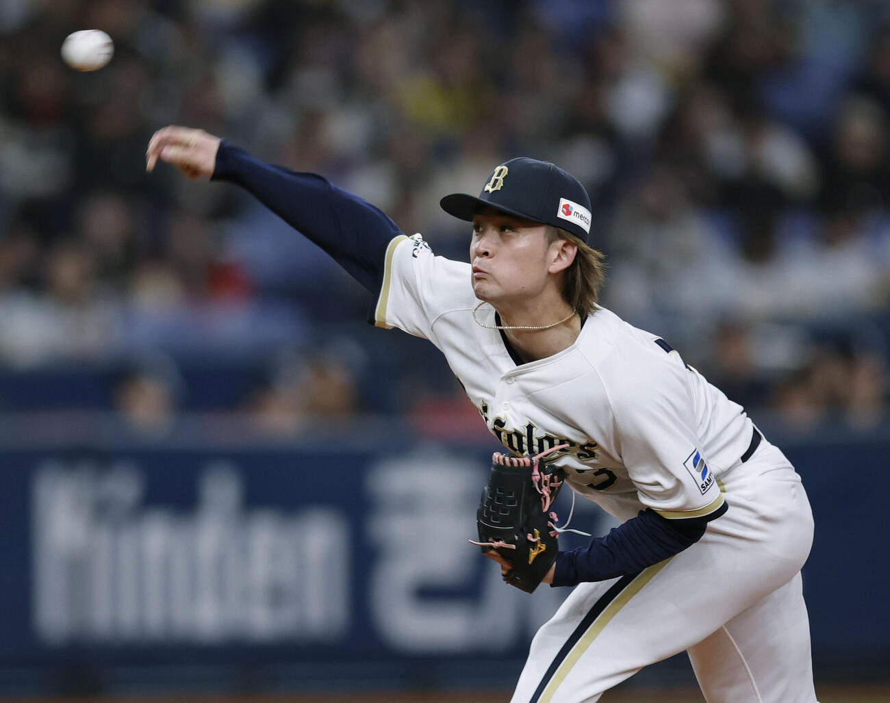 ソフトバンク戦に登板し、4回1失点のオリックス寺西（共同）