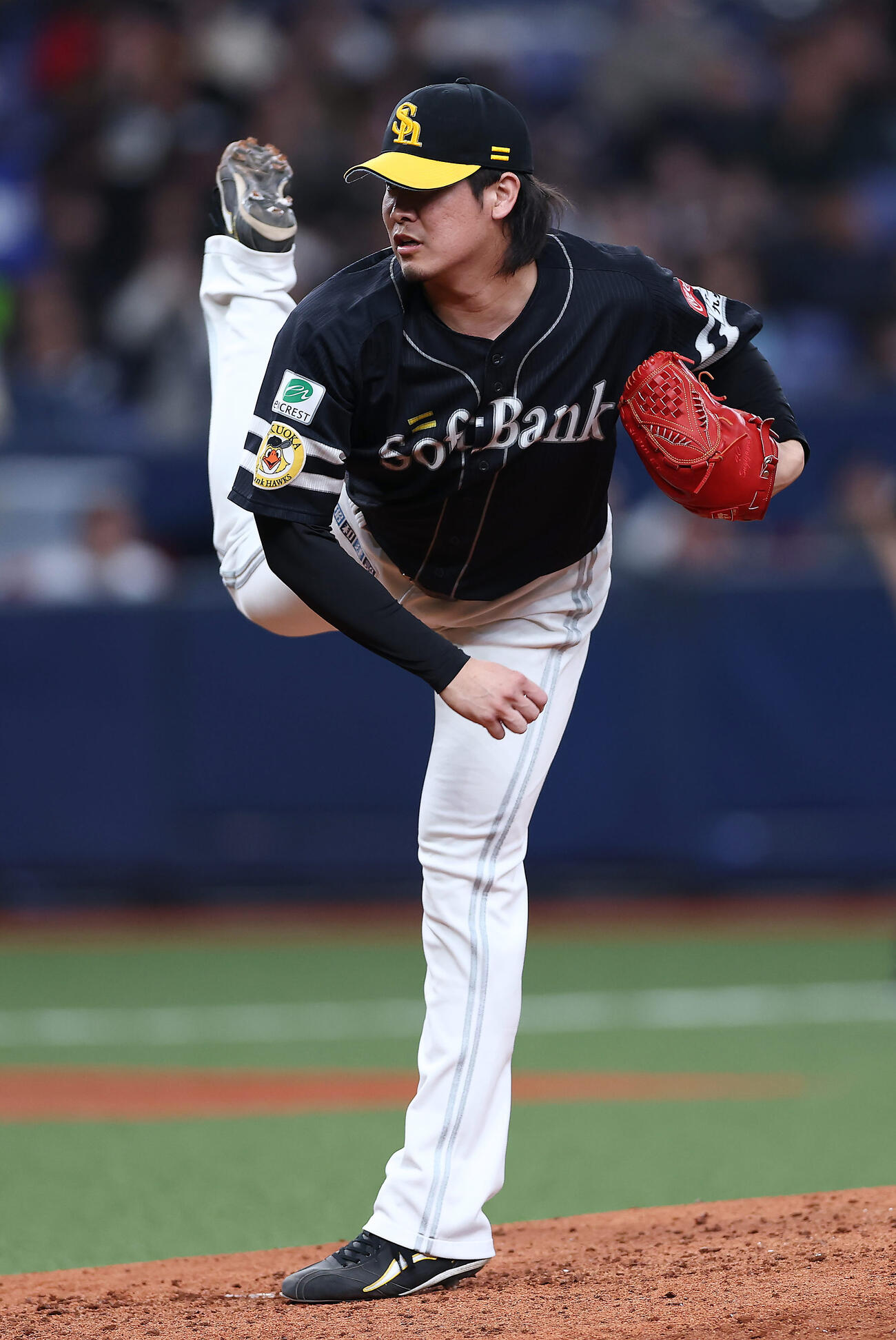 オリックス対ソフトバンク　ソフトバンク2番手の杉山（撮影・前田充）