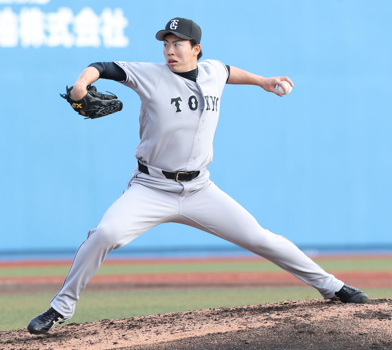 ソフトバンク対巨人　2番手として登板した巨人森田（撮影・梅根麻紀）
