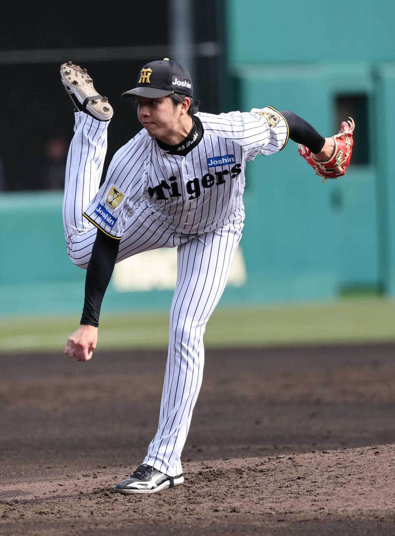 教育リーグ阪神対オリックス　阪神先発の才木（撮影・西尾就之）
