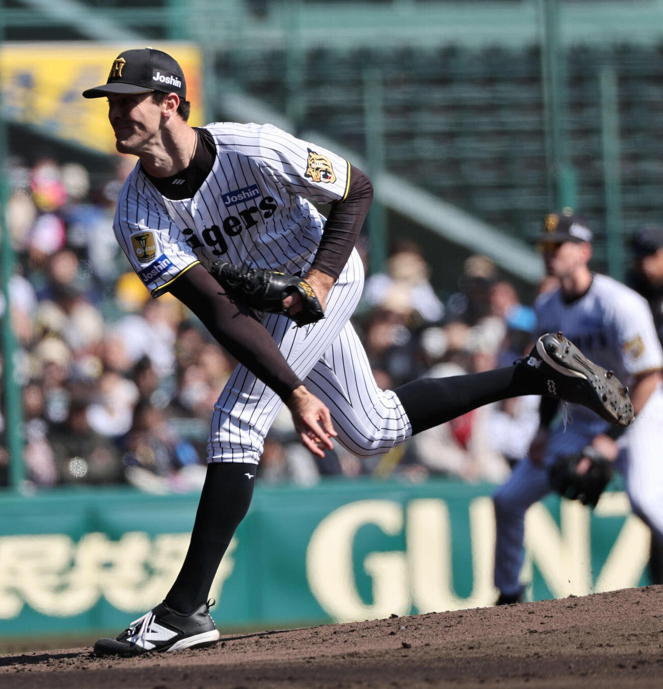阪神対西武　阪神先発のラグズデール（撮影・西尾就之）
