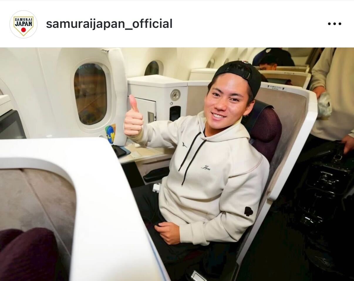 侍ジャパン公式インスタグラムから