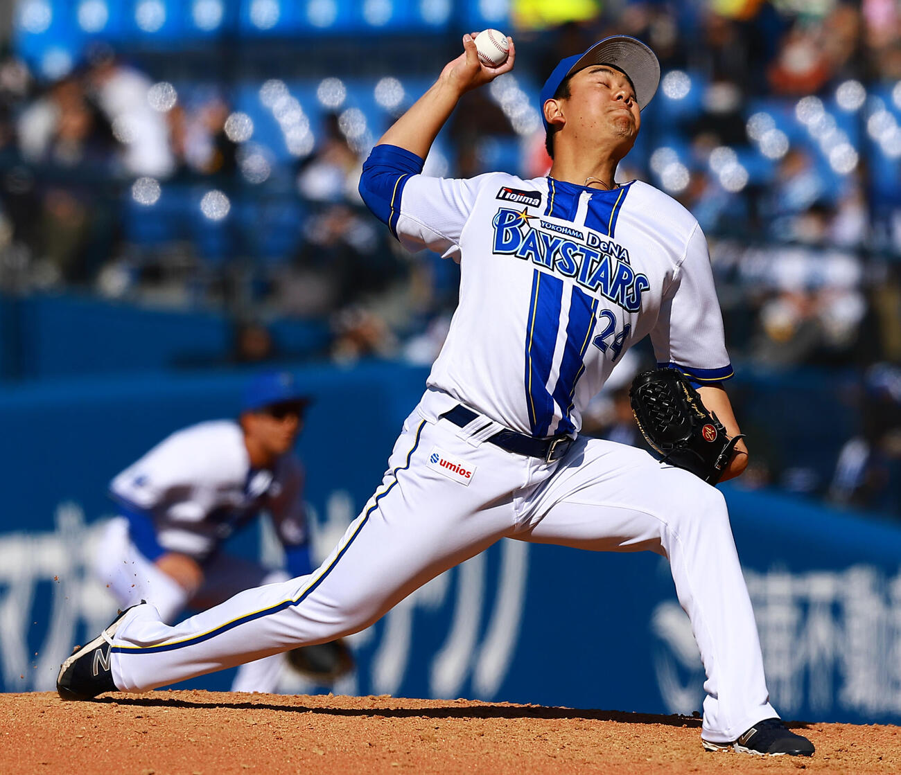 DeNA対広島　力投するDeNA吉野（撮影・野上伸悟）