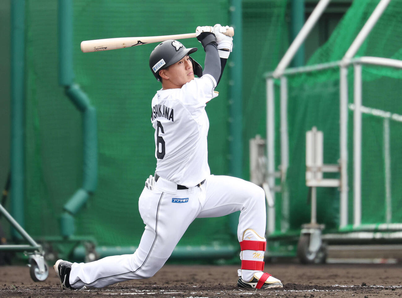 ロッテ西川史礁（2026年2月7日撮影）