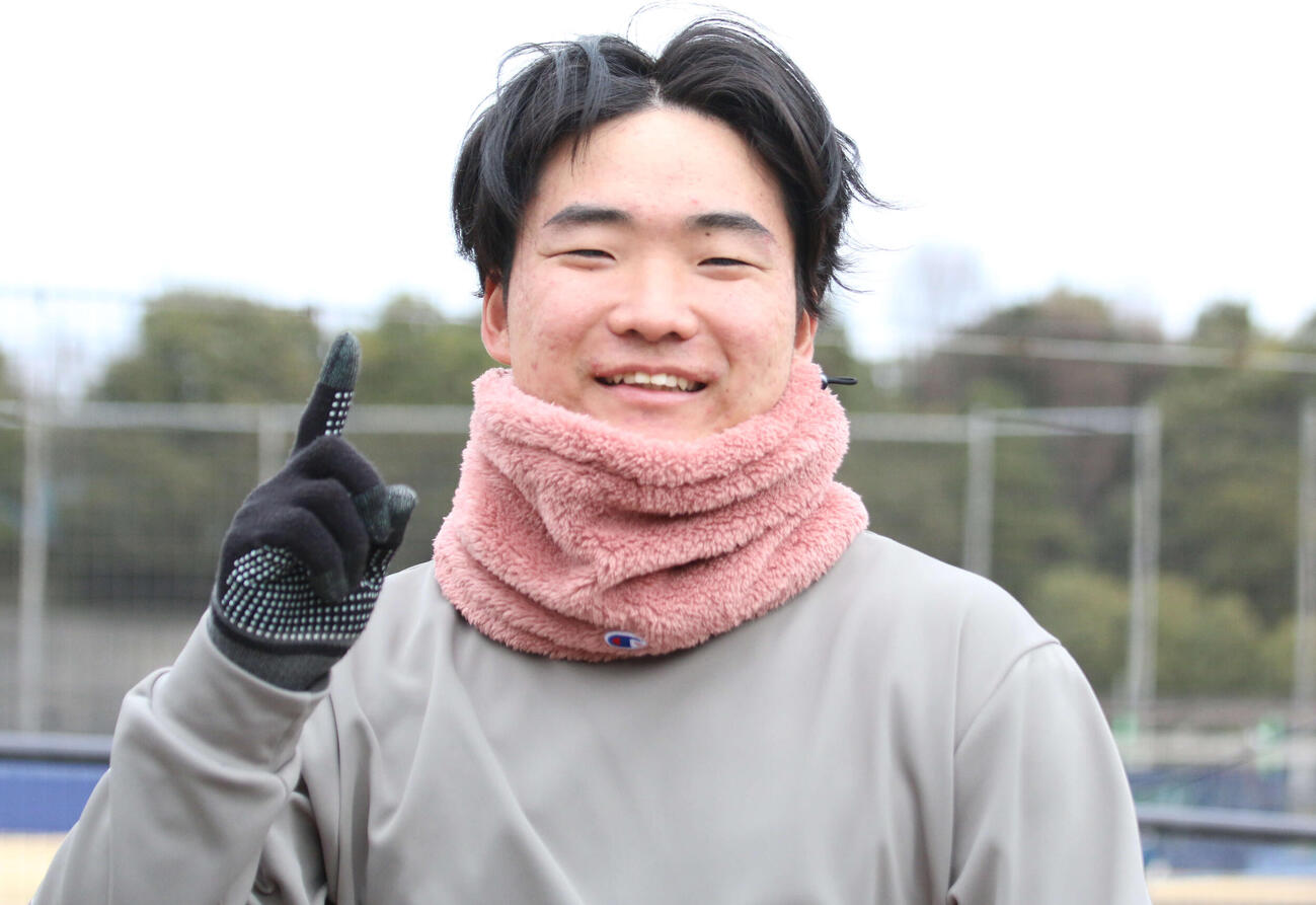 日本ハム山県秀（2026年1月撮影）