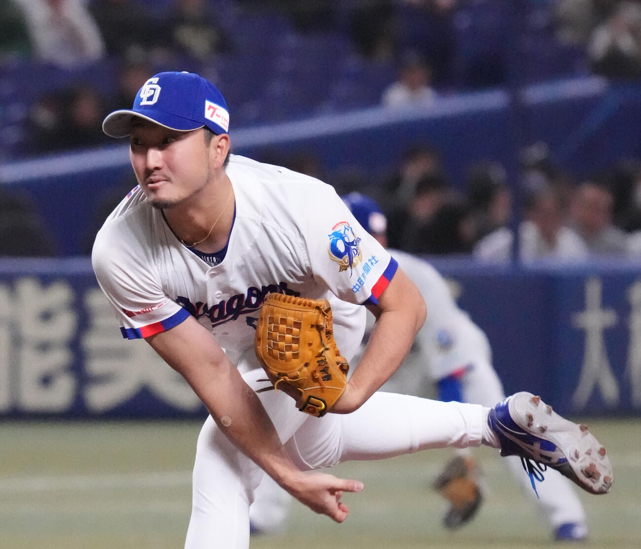 中日対楽天　9回表、中日5番手で登板する藤嶋（撮影・森本幸一）