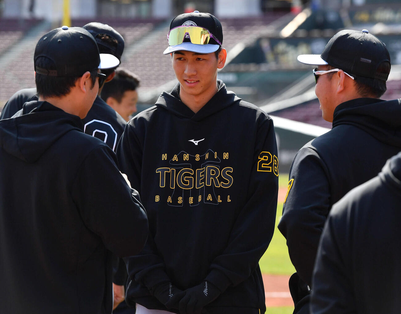 広島対阪神　チームに合流した阪神今朝丸（撮影・岩下翔太）