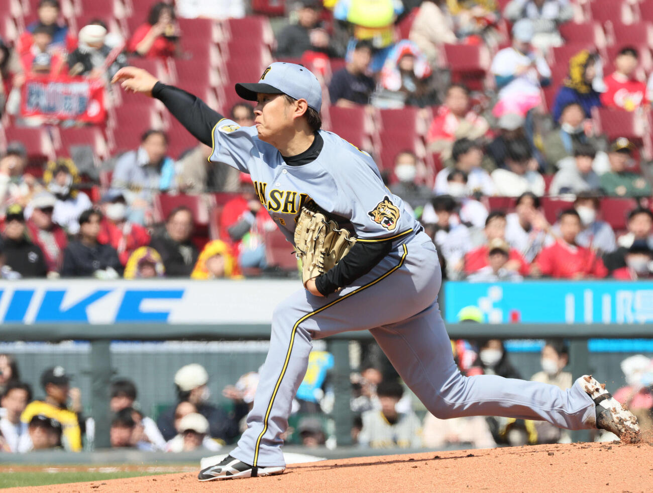 広島対阪神　阪神先発の西勇（撮影・加藤孝規）