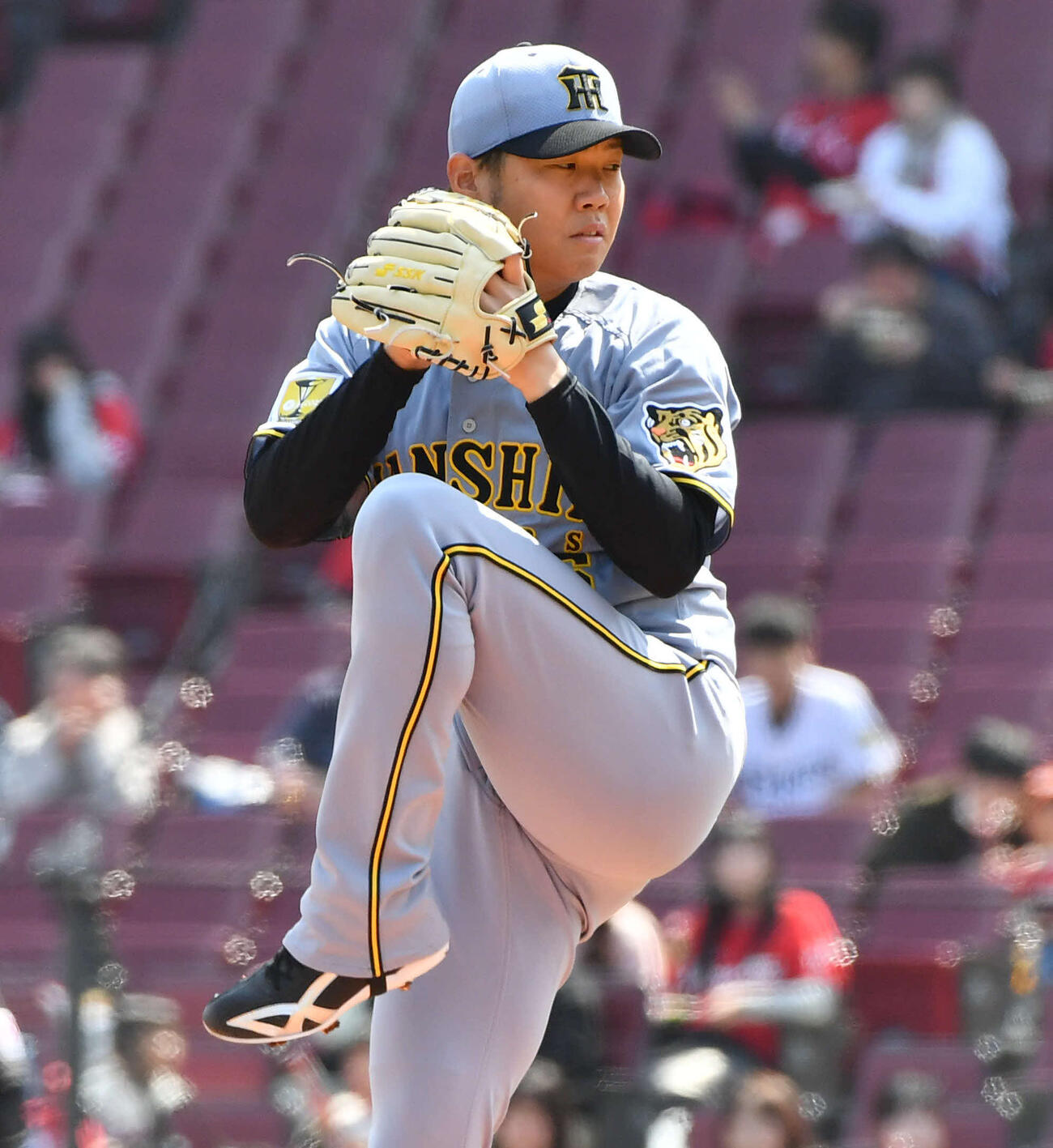 広島対阪神　阪神先発の西勇（撮影・岩下翔太）
