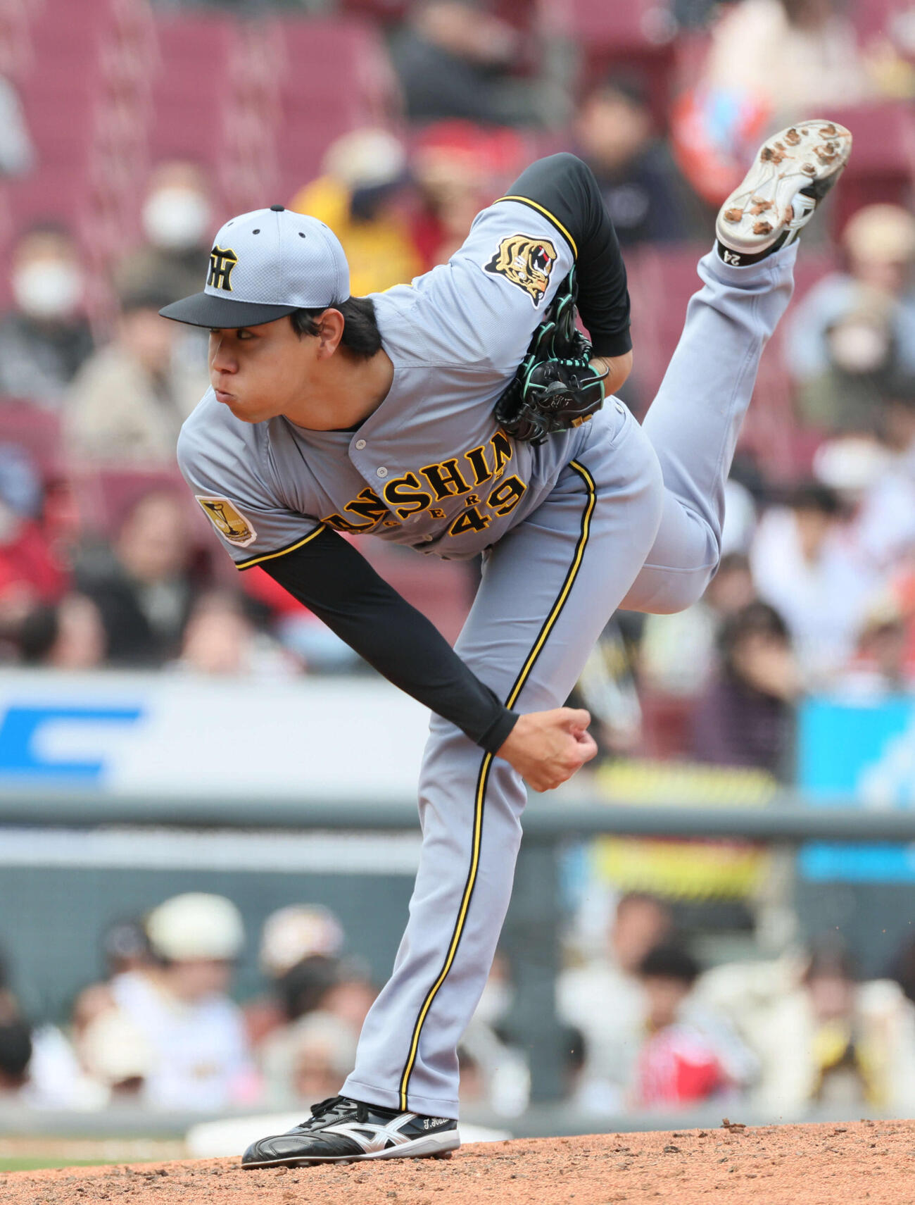広島対阪神　5回裏広島、阪神2番手の工藤（撮影・加藤孝規）