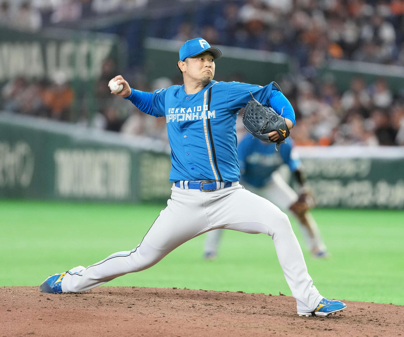 巨人対日本ハム　日本ハムの池田（撮影・井上学）