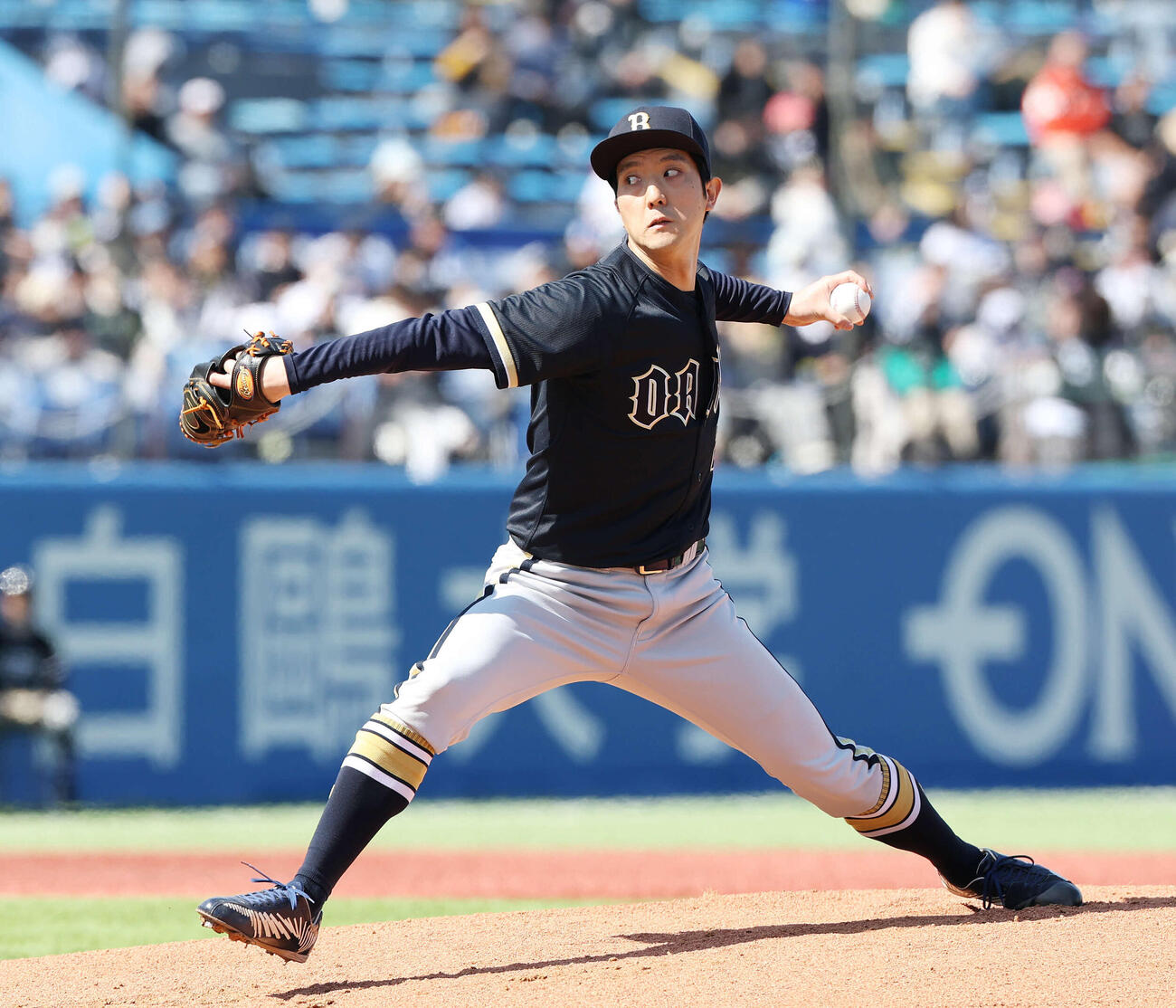 ヤクルト対オリックス　オリックス先発の田嶋（撮影・宮地輝）