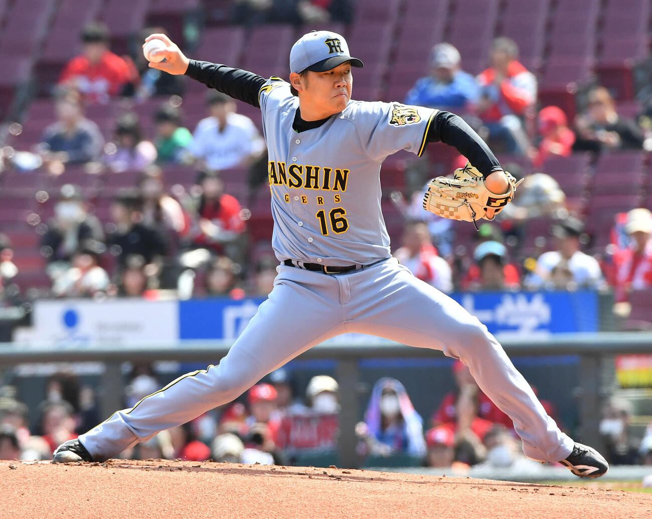 広島対阪神　阪神先発の西勇（撮影・岩下翔太）