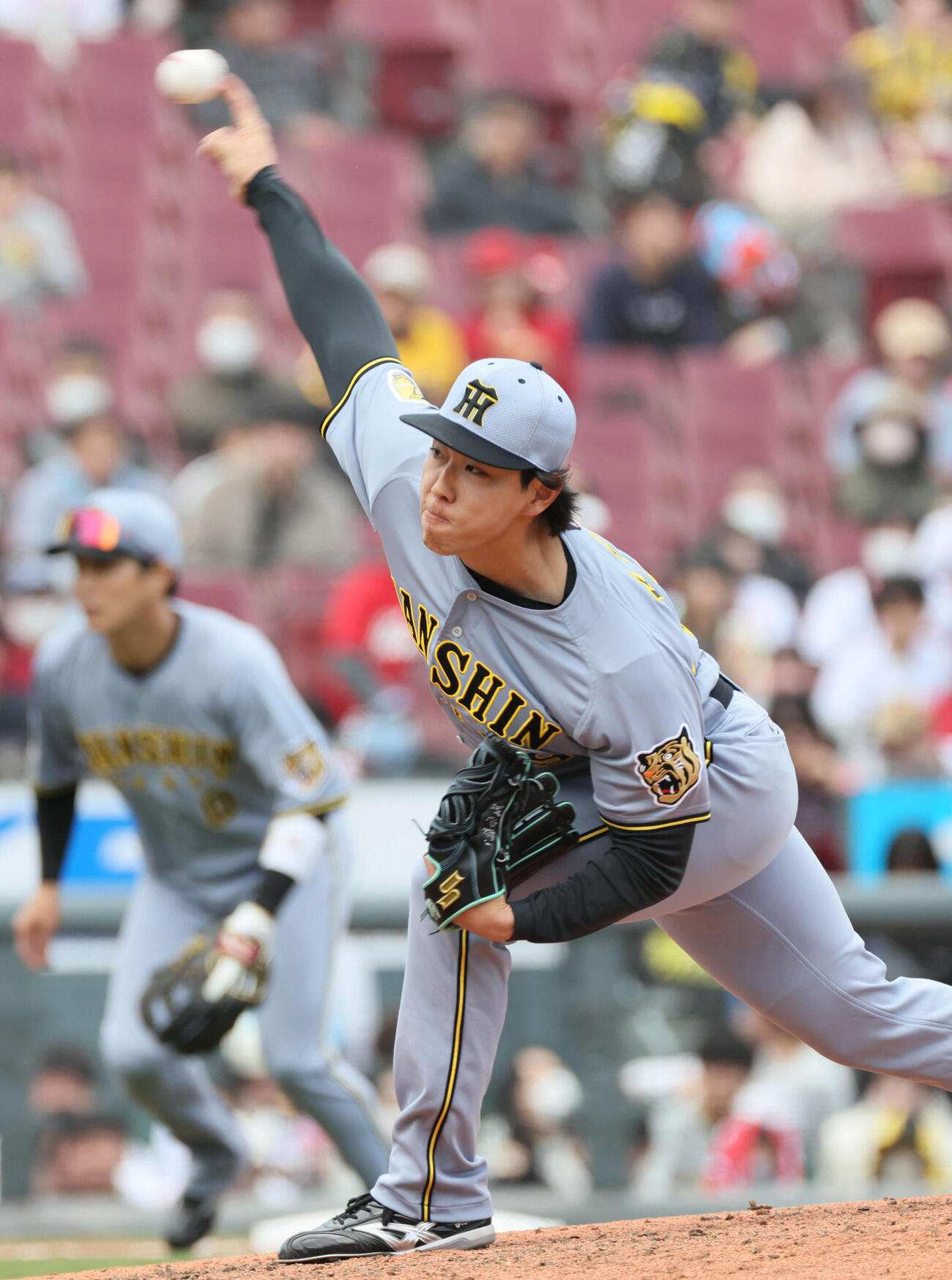 広島対阪神　5回裏広島、阪神2番手の工藤（撮影・加藤孝規）